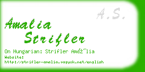 amalia strifler business card
